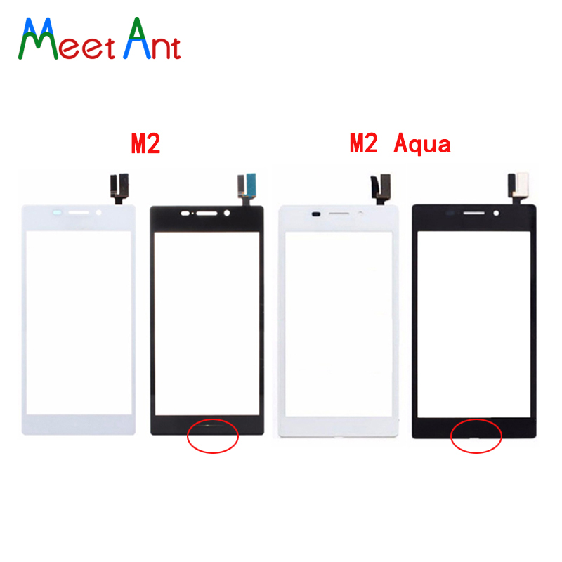 4.8 &quot; för sony xperia  m2 s50h d2302 d2303 d2305 d2306 och  m2 aqua  d2403 pekskärm digitaliserare frontglassensorpanel