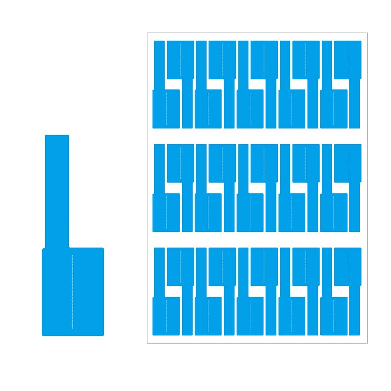 10pcs Self-adhesive A4 network cable label sticker power cord classification label wire plug identification card socket elevator