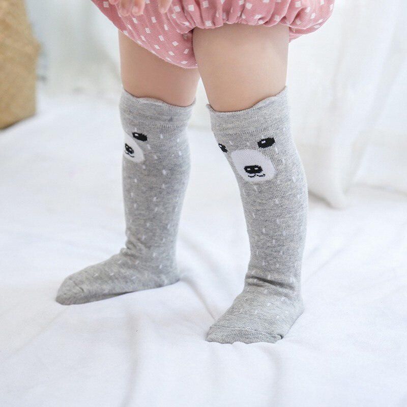 nueva lindo de dibujos animados de Niños de algodón calcetines de estéreo de tubo cómodo bebé Calcetines antideslizantes Calcetines