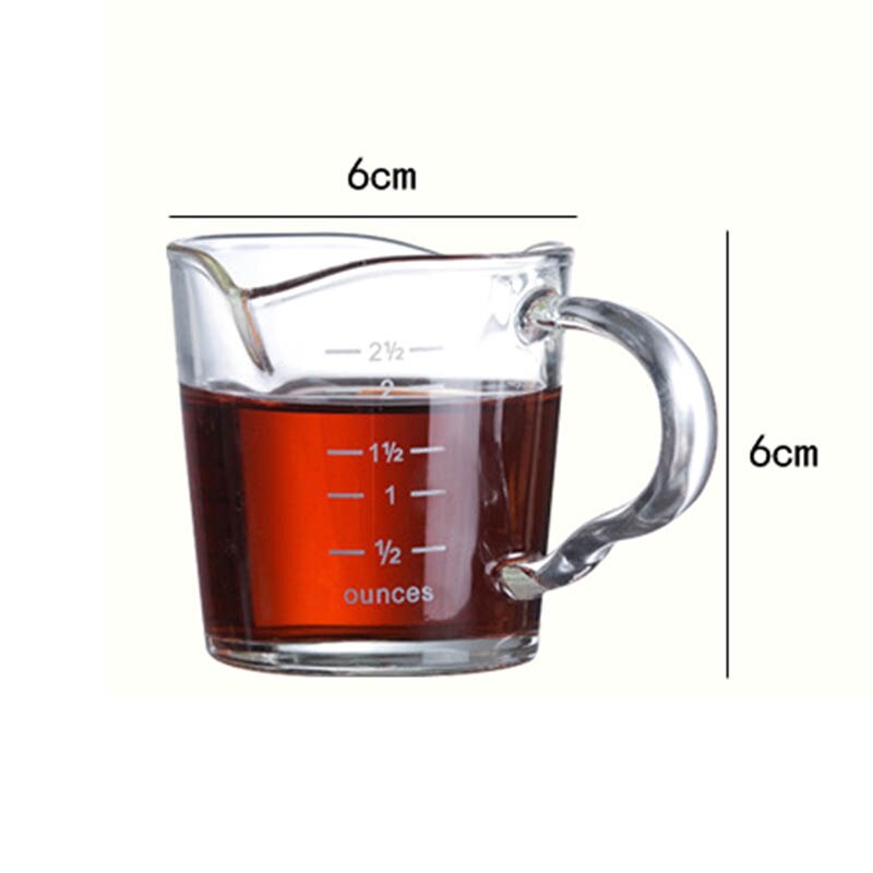 Taza medidora de café de doble pico de vidrio resistente al calor para hogar y cocina, taza de café Espresso, boca, tazas de leche y café-35