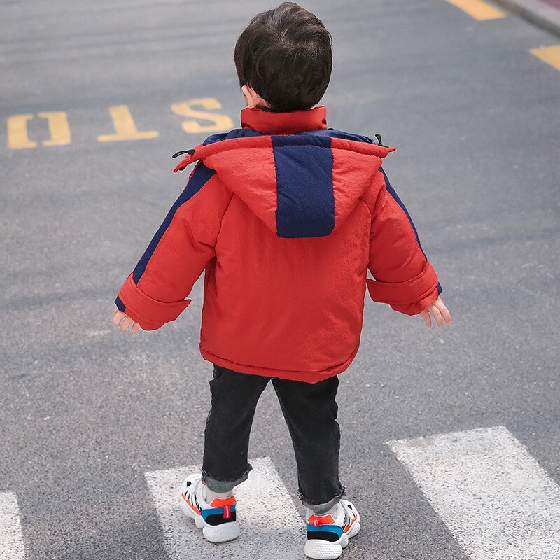 Hh Kids Winter Down Katoenen Parka Voor Jongens Warm Pak-30 ℃ Dikke Jas 4 Kleuren Casual Voor 3-8 Jaar Oude Baby Jongen Bovenkleding Geul