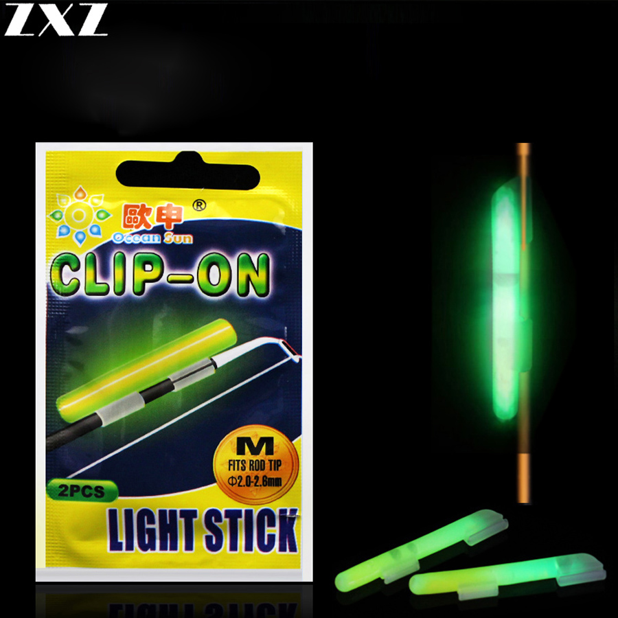 10pcs Clip-On Fishing Rod Glow Stick Fishing Lights Float Stopper Fireflies Night Fishing Float Bobber Dark Glow Stick Outdoor