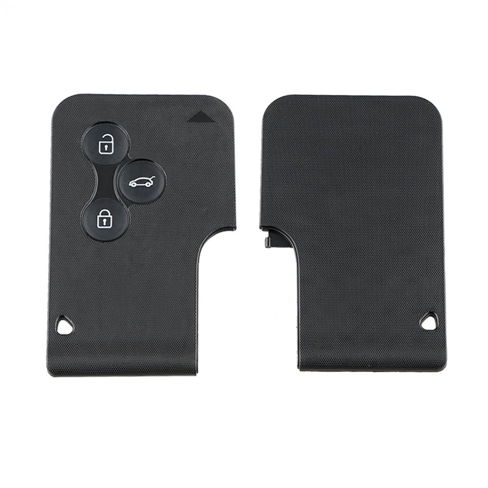 3 Buttons Keyless Entry Replacement Key Remote Fob Card Shell Case Remote Key Case Fit for Renault Clio Renault Megane