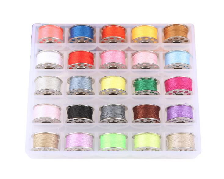 Portable Mini Hand Sewing Machine Quick Handy Sew Needlework Clothes Fabrics Household Electric Sewing Machine GYH: 25pcs Colorful