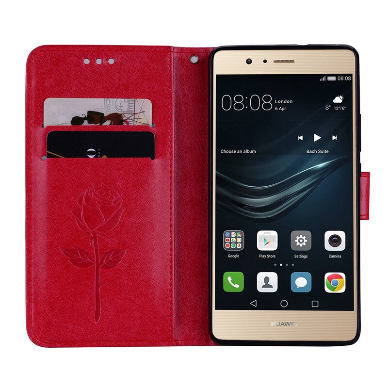 Veske til huawei  p9 lite vns -l21 vns -l31 p9 lite deksel veske coque for huawei  p9 lite lær flip veske til huawei  p9 lite