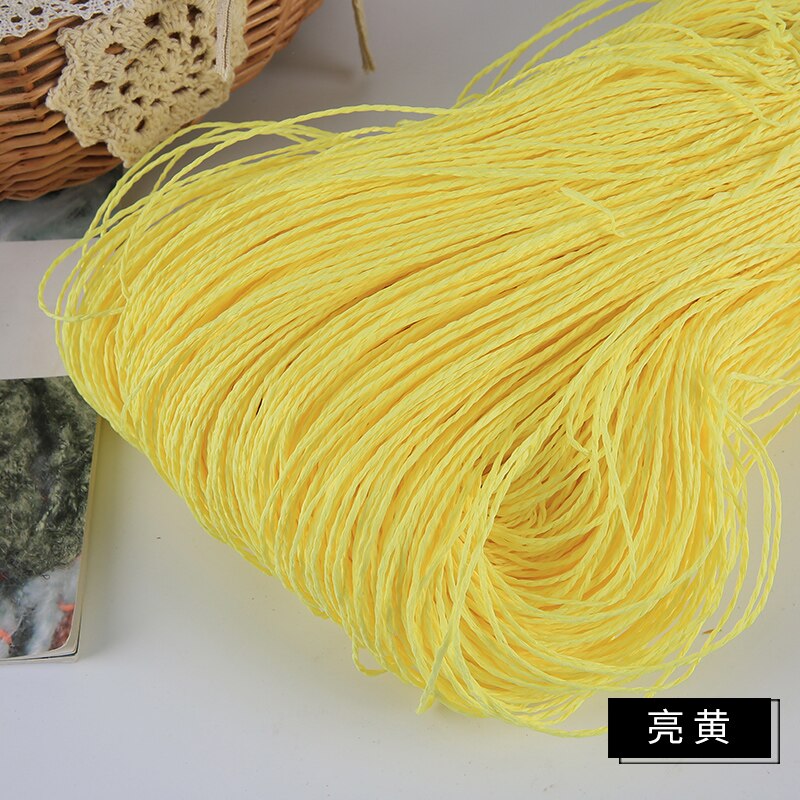 Sommerhue garn garn til strik 500 g/ lot raffia halmgarn hæklegarn til håndlavede hatte kurve håndværk: -en