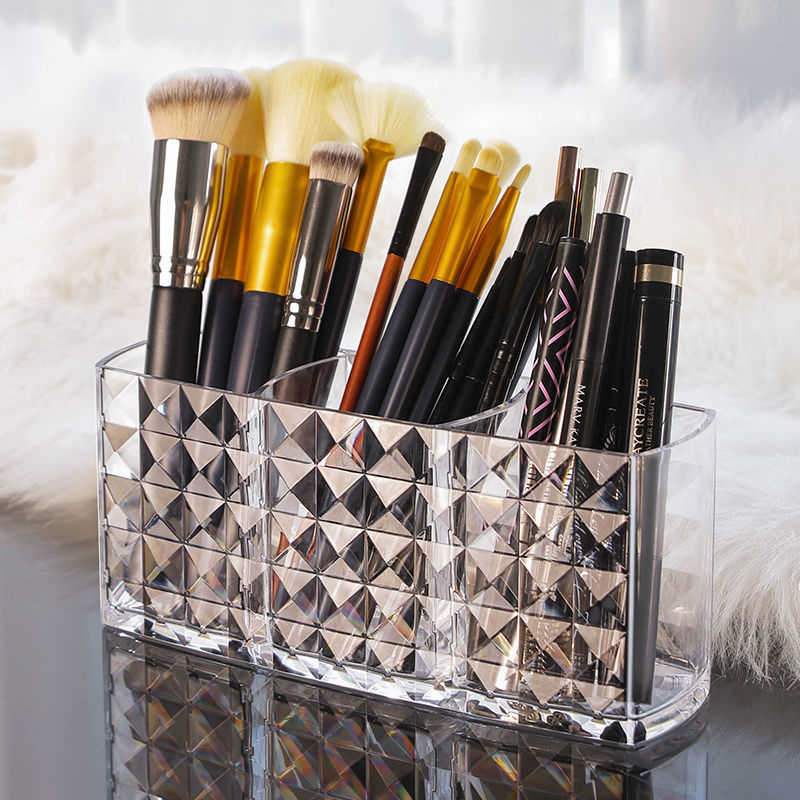 1-teiliger Spiegelschrank mit Rautenmuster, Aufbewahrungsbox, Badezimmer, Badezimmer, Kosmetik, Lippenstift-Aufbewahrungsregal