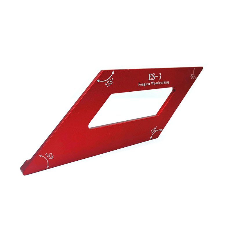 Woodworking Scribing ruler 45 /135 degree square angle ruler Layout Miter Triangle Ruler measuring tools carpenter DIY tool