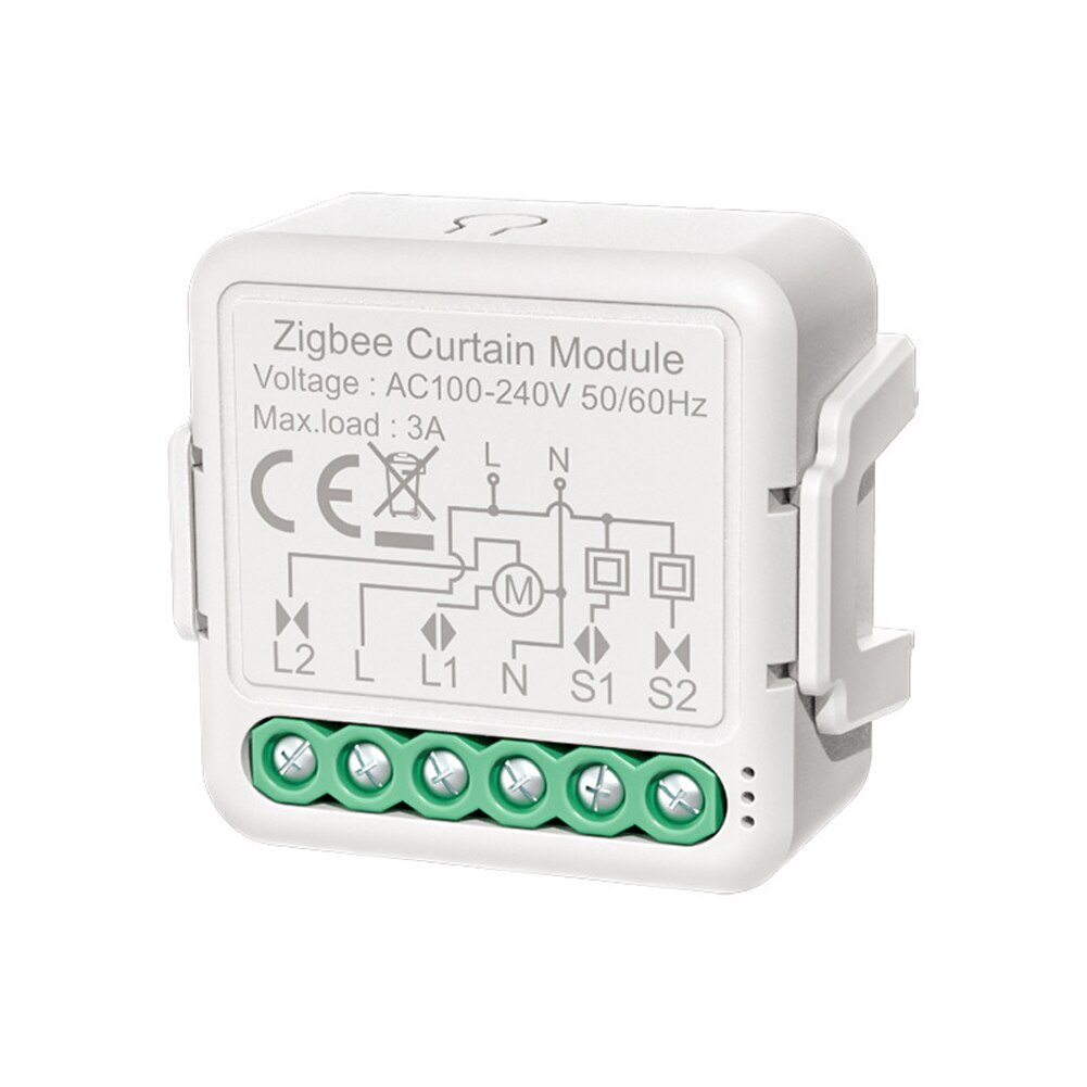 Tuya ZigBee Intelligent Curtain Switch Module Three-way Switch Module Intelligent Home Roller Blind Curtain Modification Module