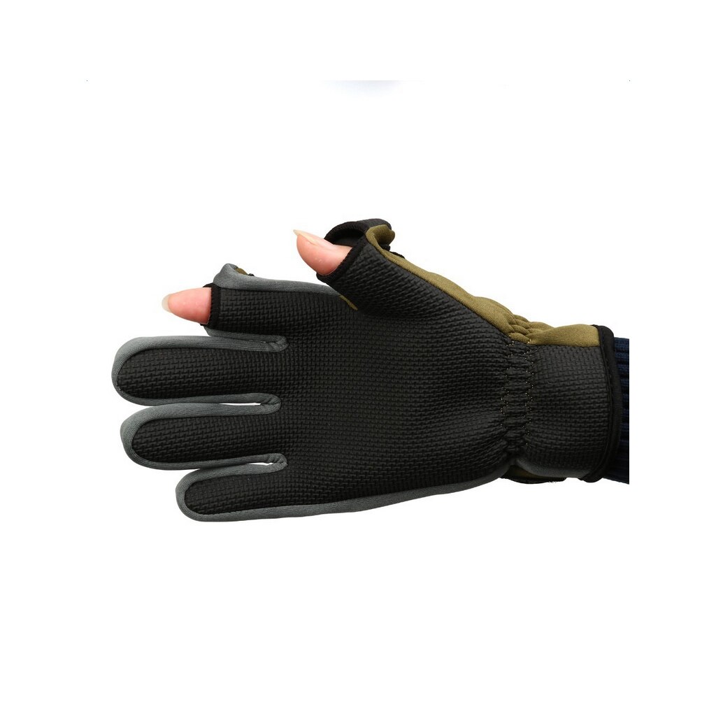 Slit Finger Winter Fly Fishing Gloves Neoprene Anti Slip Rock Fishing Gloves