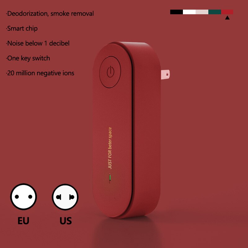 Car Air Purifier Cleaner 3 million Negative Ion USB Mini Home Vehicle Air Cleaner Remove Formaldehyde Air Purifier: 09 / EU