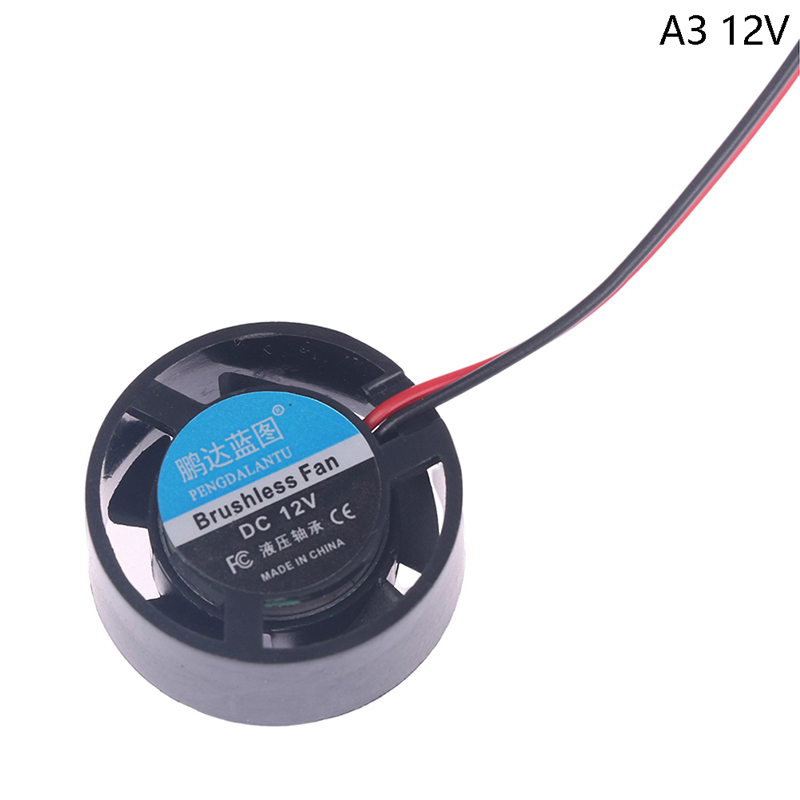 Wysokiej jakości zeszyt mikro wentylator chłodzący 25.5x10mm DC 5V/ 9V 12V 24V okrągły mini robić lampa doprowadziło grzejnik komputerowy nowy: Czerwony