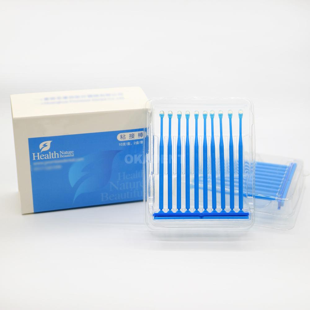 20 Stks/set Dental Sticky Sticks Staven Lijm Tip Applicator Bonding Sticks Applicator Handig Te Gebruiken