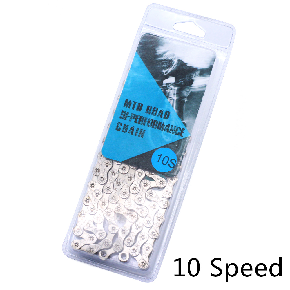 Everdawn Fietsketting 6/7/8 9 10 11 12 Speed Plating High End Staal Anti-Roest Bike Chain voor Mountain Road Bike116L: 10 Speed