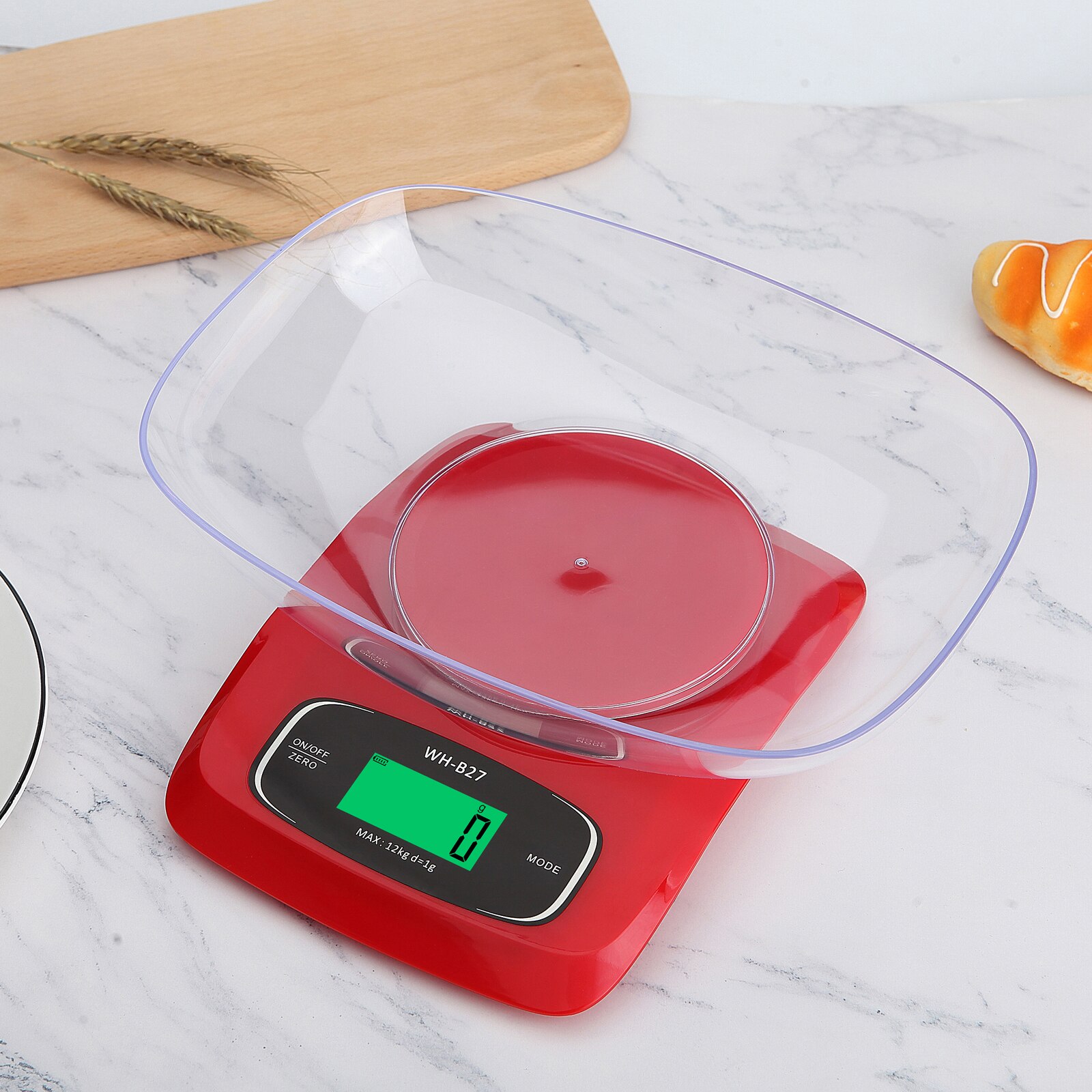 Electronic Kitchen Scale LED Display Screen Household Bake Accurancy Efficient High Range Big Bowl Multipurpose Scale