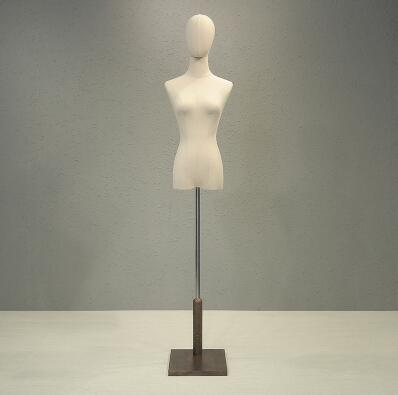 Schneiderpuppe für Kinder, halber Körper, Kinder-Mannequin-Torso mit Kopf und Holzsockel