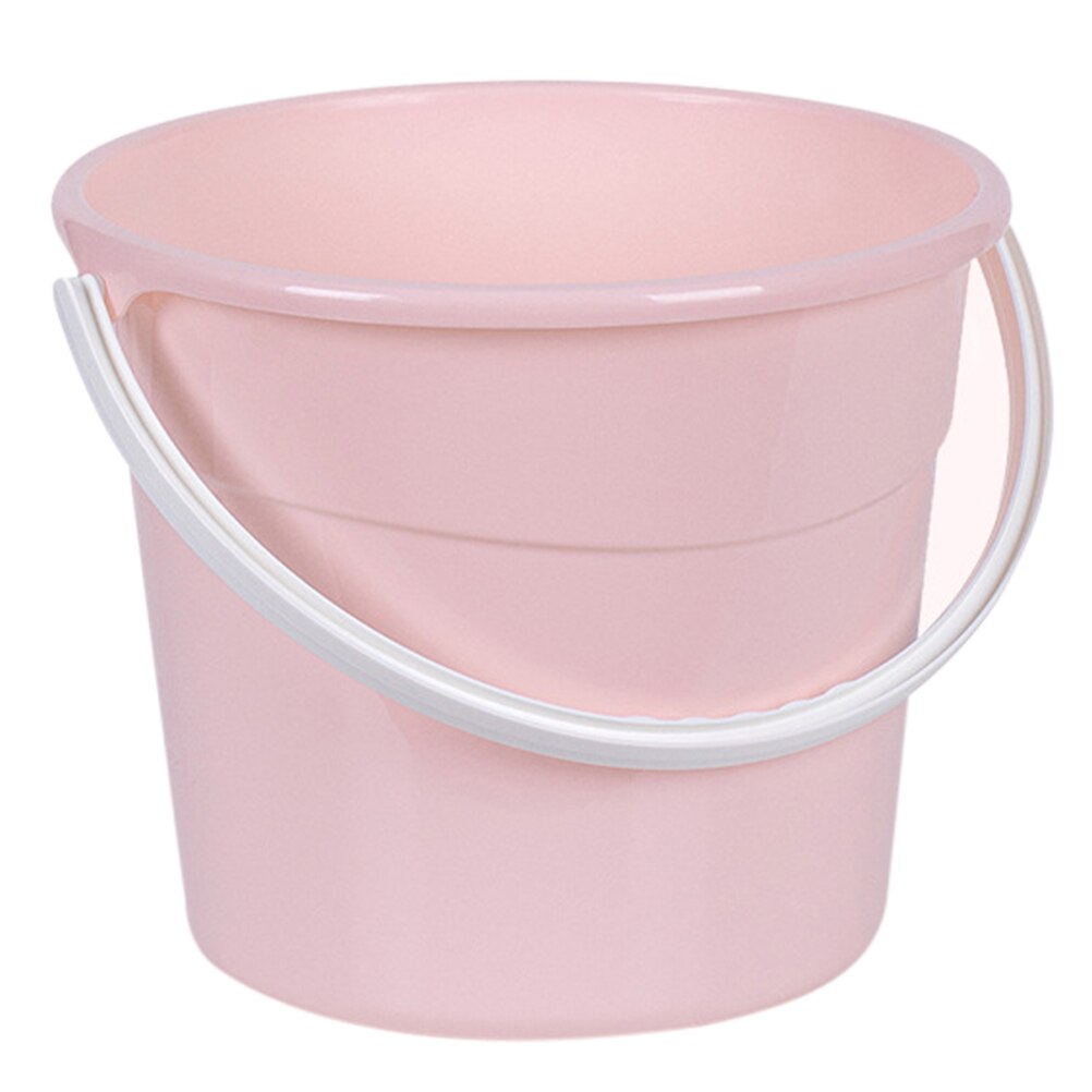 Fishing Bucket Water Storage Pail Container Car Wash Bucket with Handle: Pink