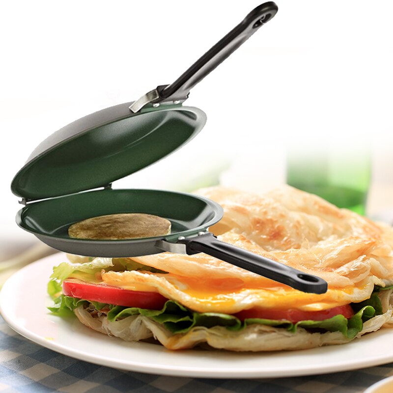Reversible flip Non-Stick Frying Pan Pancake Egg Cake Maker Machine Kitchenware Pancakes DIY Handmade Bake Pan Baking Machine