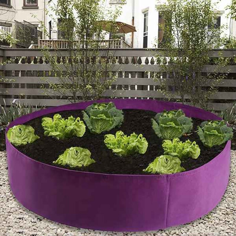 Raised Fabric Bed Garden Planting Flower Planter Elevated Vegetable Box Grow Bag