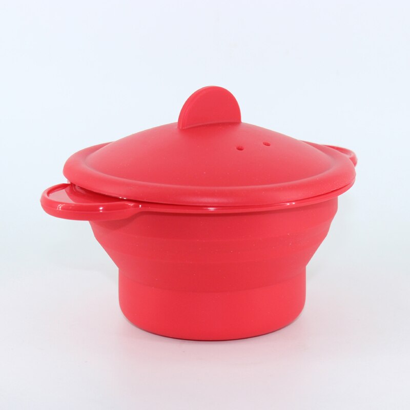 Incroyable Silicone étui à vapeur vapeur cuisine Gadget outil pour four micro-ondes avec couvercle en Silicone bol panier cuisine outils de cuisson: Default Title