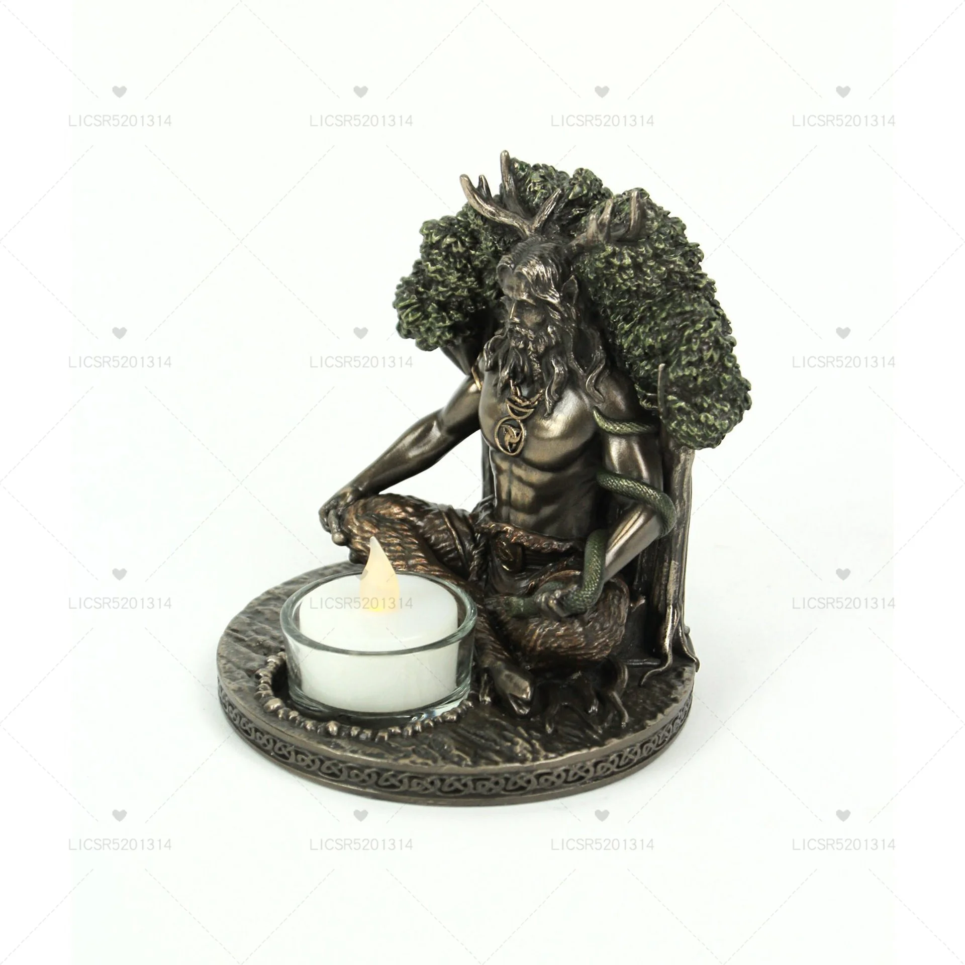 Scandinavian Mythology Celtic Goddess and Cernunnos Statue Candlestick Furniture Desktop Home Decor Crafts Figurine Collectibles