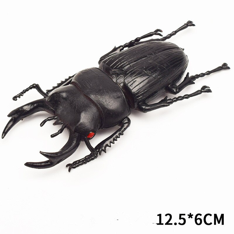 Escarabajo de juguete de simulación de 6 estilos, 13cm, modelo realista, juguete de simulación de insecto, ayuda en Enseñanza de guardería, colección de juguetes para niños, vestido: 4