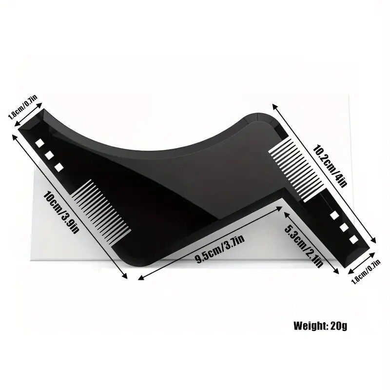 Beard template shaper beard modeling mold sideburns beard trimming contour tool men's care comb