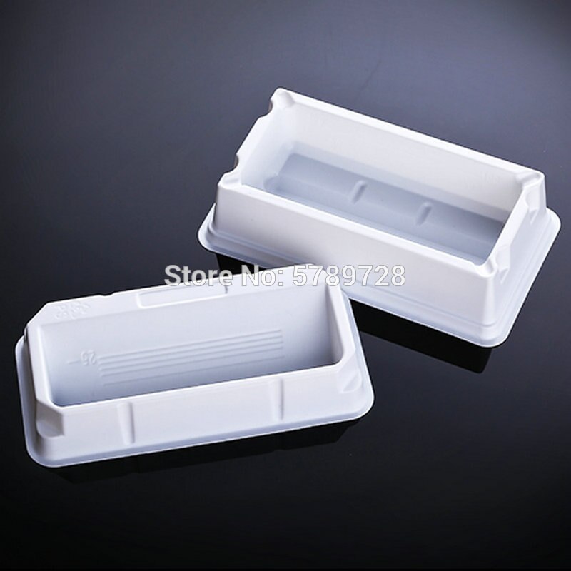 5pcs/pack 50ml Disposable Liquid Transfer Trough, PVC reagent slot, laboratory pipette suction Liquid slot