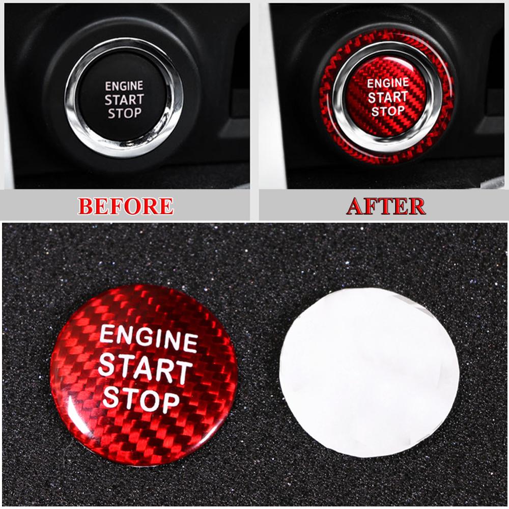 For Toyota 86 Car Start Stop Engine Push Switch Buttons Trim For Subaru Keyless Start Button Cover Case Shell Sticker