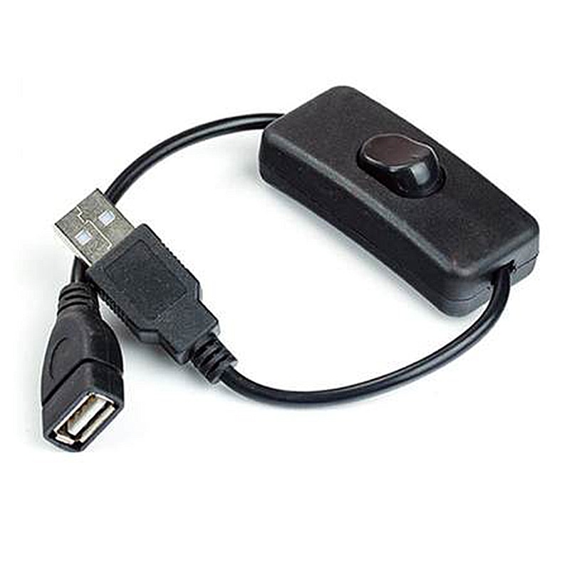 Adapter For USB Lamp USB Fan Power Supply Line Durable 28cm USB Cable With Switch ON/OFF Cable Extension Toggle