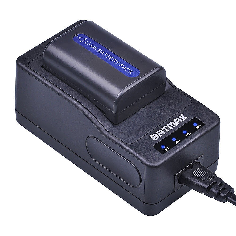 Batmax NP-FM50 Np FM50 Ultra Snelle Oplader Voor Sony NPFM50 NP-F750 F750 NP-F770 F770 NP-F550 F550 NP-F960 F970 Batterij