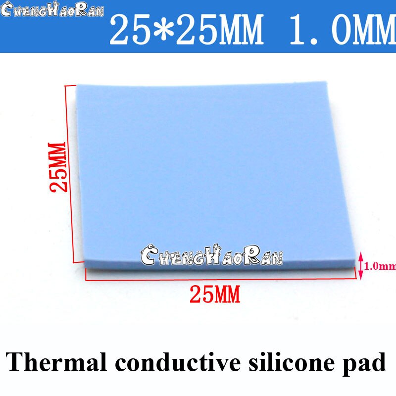 Disipador de calor de CPU GPU, almohadilla de silicona conductora de refrigeración, 30mm * 30mm * 0,5/1,0/1,5/2,0/2,5/3,0mm, almohadilla térmica de , 1 unidad: B