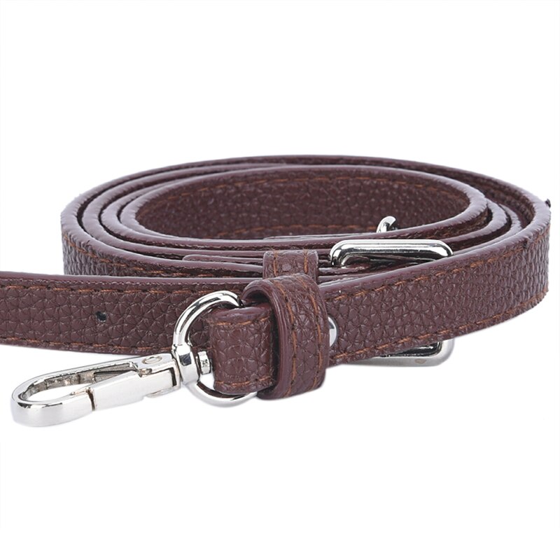 1 Pcs Lange Diy Purse Strap Pu Lederen Schoudertas Handvat 5 Kleur Beschikbaar Handtassen Riemen Strap Bag Accessoire pu Leer: Coffee
