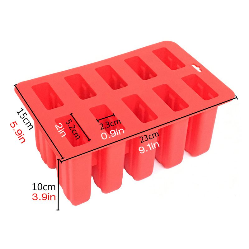 Silica Gel Ice Cream Mould Popsicle Mold Ice Tray Puck Popsicle Mold Ice Cream 10 with silicone mold