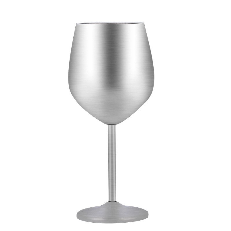 De Metal Copa Oro rosa de vidrio de vino de acero inoxidable 304 de vidrio de vino rojo de acero champán vidrio cóctel vaso para Martini de vidrio de vino: Rojo