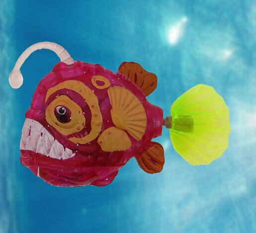 Aquarium grappig zwemmen elektronische vis geactiveerd batterij aangedreven speelgoed huisdier voor vissen tank decoreren vis lantaarn vis: Rood