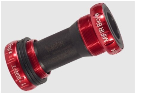 Tretlager 68/73mm Fahrrad Achse MTB Road Radfahren Tretlager Wasserdicht CNC Aluminium Legierung BB Kurbel Set achse Teile: Red