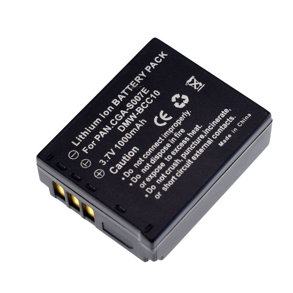 2 Batterij Voor Panasonic Lumix Tz DMC-TZ3 TZ5 TZ4 CGA-S007 S007E S007A/1B