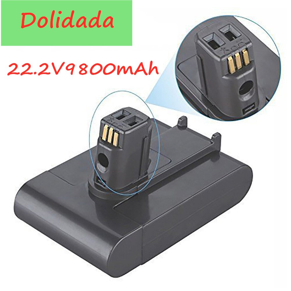 Batteria Aspirapolvere 22.2V - 12800mAh Li-ion - Ricambio per Dyson DC31, DC34, DC44, DC35, DC45