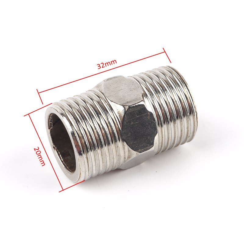 1pc 304 rostfritt stål 1/2 " tråd rak armbåge t-koppling 1/2 tum gasrörsadapter vattenkran kran trädgård bevattning: S-mm
