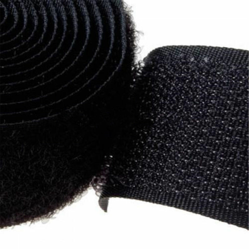 2M Pair Hook and Loop fastener Tape No Glue the hook velcros Sewing-on strips Magic tape DIY white black