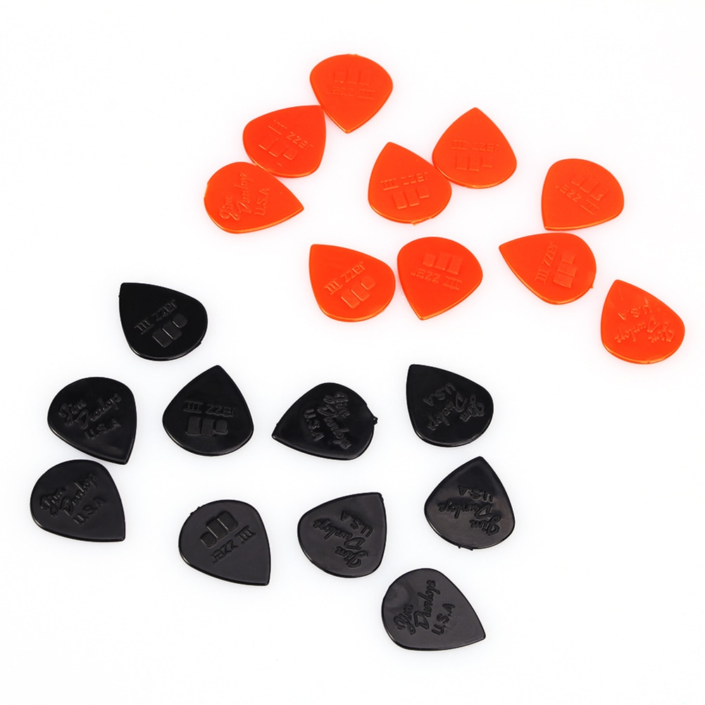 20 stk gitarplukk tortex jazz iii xl gitarplukk plekterformidler gitardeler tilbehør fargerike gitarplukk