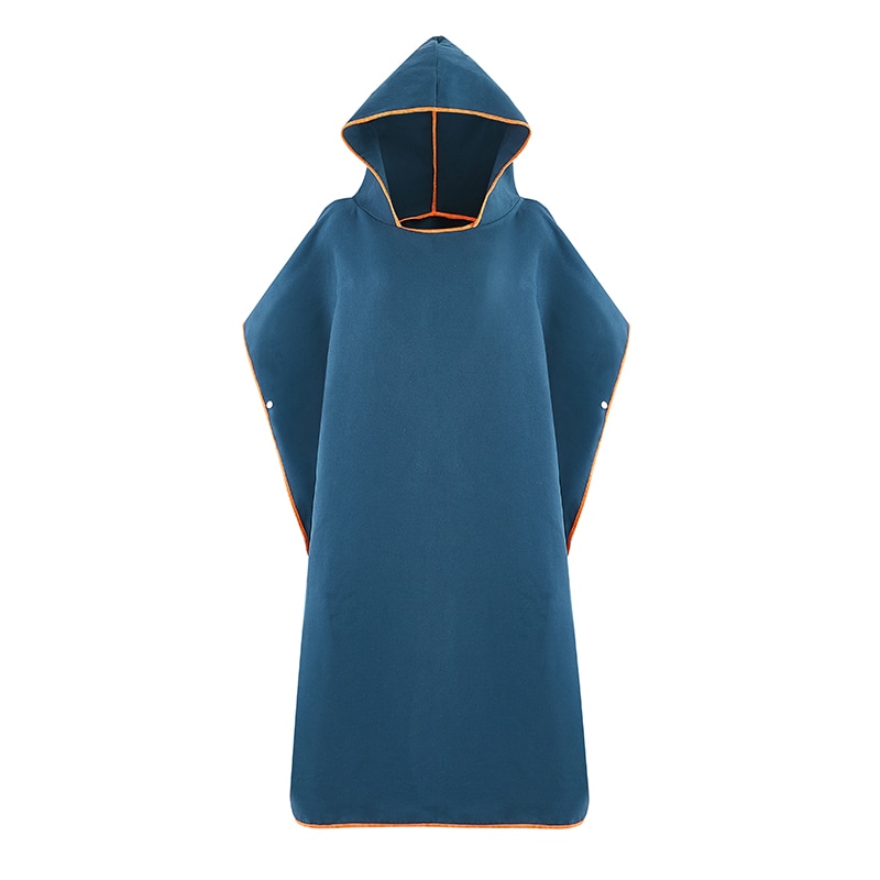 Microfiber Wetsuit Veranderende Gewaad Met Kap, Quick Dry Hooded Handdoeken Voor Zwemmen, Strand Surf Poncho Compact & Lichtgewicht: Dark blue