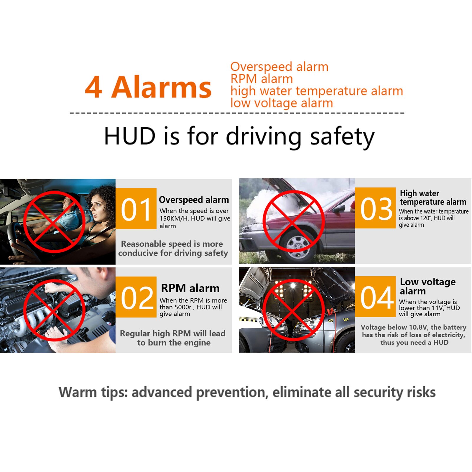 A900 HUD – affichage tête haute, universel, HD, pour voiture
