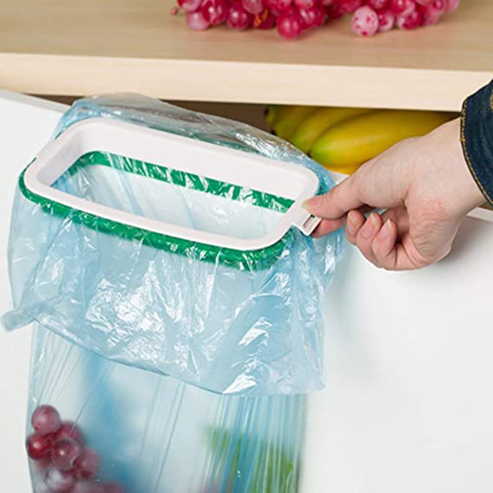 Support De Sac Poubelle Pour Porte D'armoire - Acier Inoxydable - Organisateur De Cuisine Pratique - 12