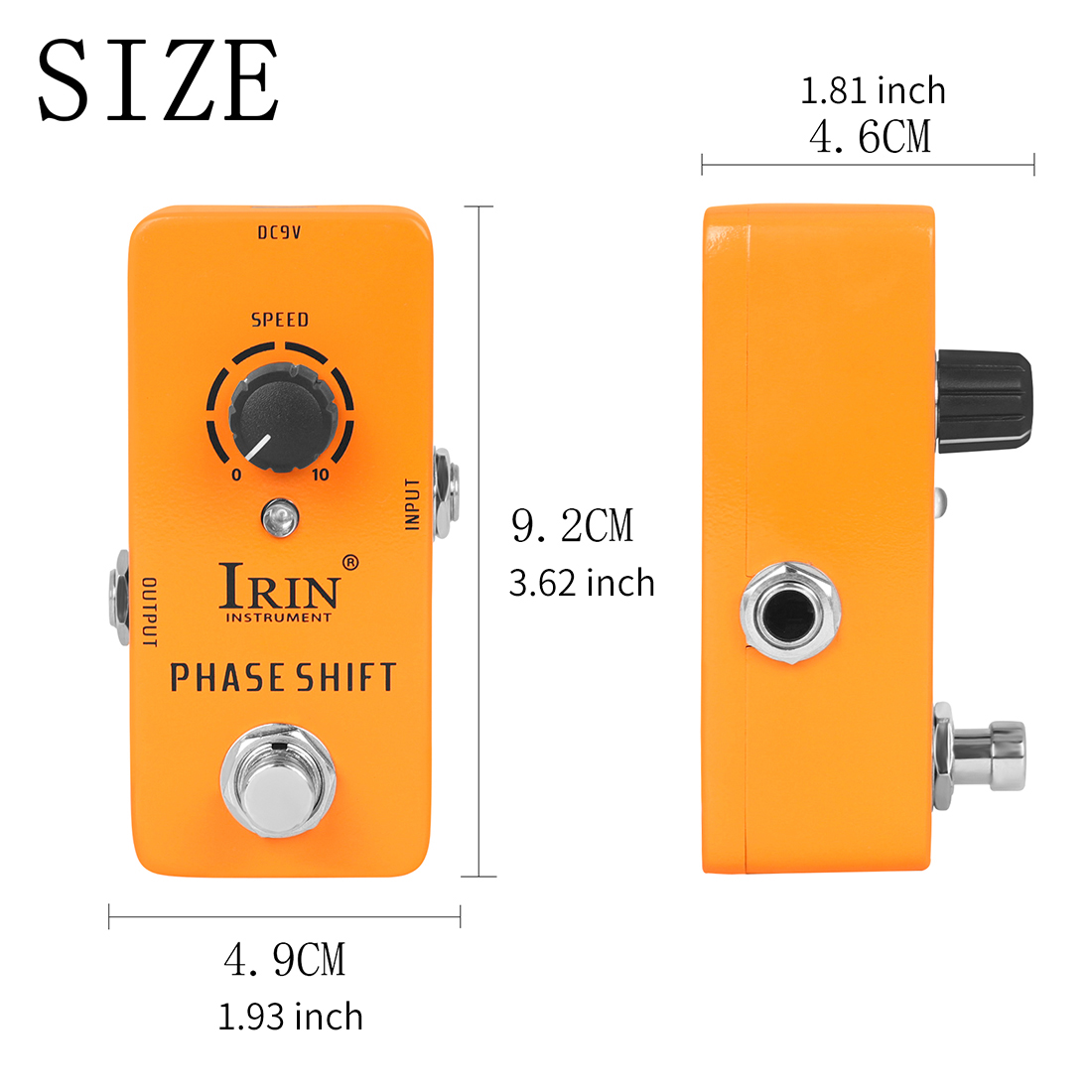 Pedales de efectos de guitarra serie IRIN RS, Pedal de efectos de guitarra eléctrica de aleación de aluminio, accesorios de guitarra para instrumentos de cuerda: Verde