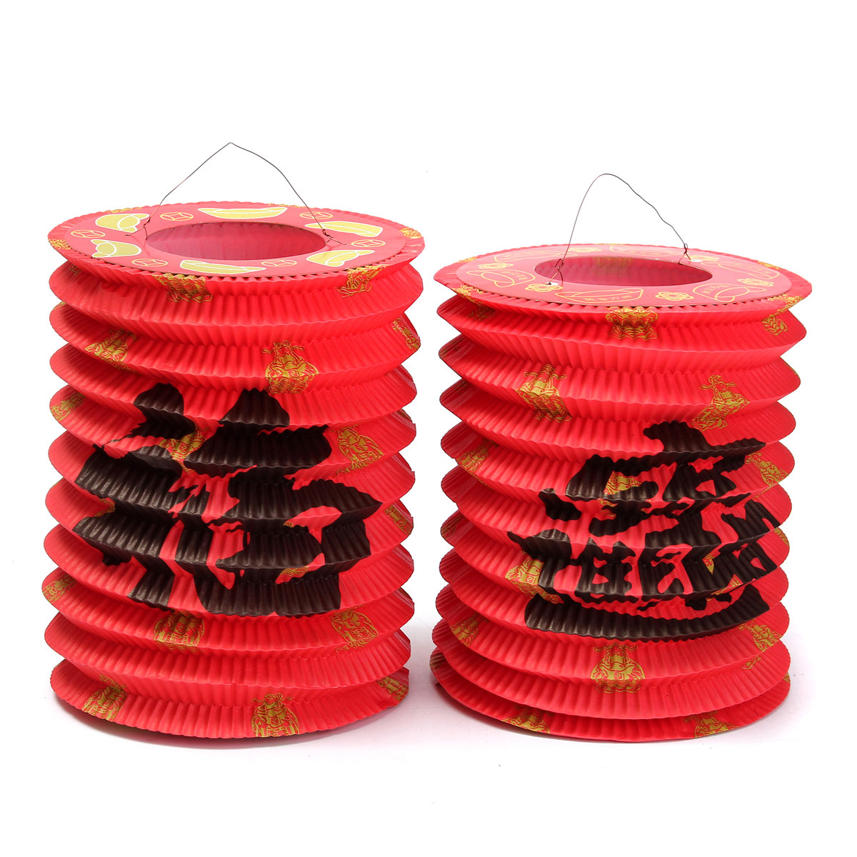 10pcs Chinese Asian Hanging Paper Lantern Custom Tradition Mid-Autumn / Year Celebrate Party Decoration