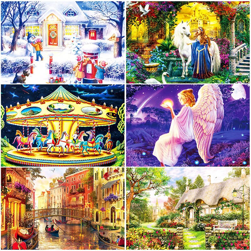 1000 stück Puzzles Pädagogisches Spielzeug Scenic abbildung Raum Sterne Pädagogisches Puzzle Spielzeug für Kinder/Erwachsene geburtstag