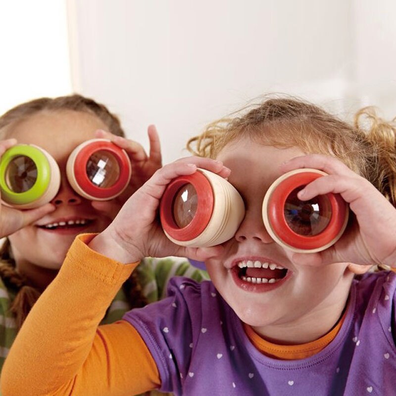 freundlicher Art Baby Holz Magische Kaleidoskop Pädagogisches Magie Spiegel polygonal 88 NSV775