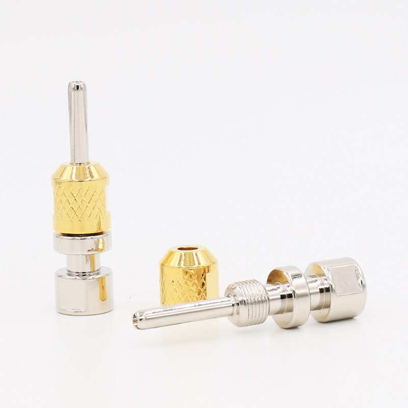 4ps Cardas CAB single Banana plug ,Rhodium plate 4mm cable terminate hole